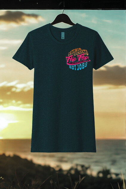Women's Catchin Sunsets Not Jobs Short Sleeve Tee