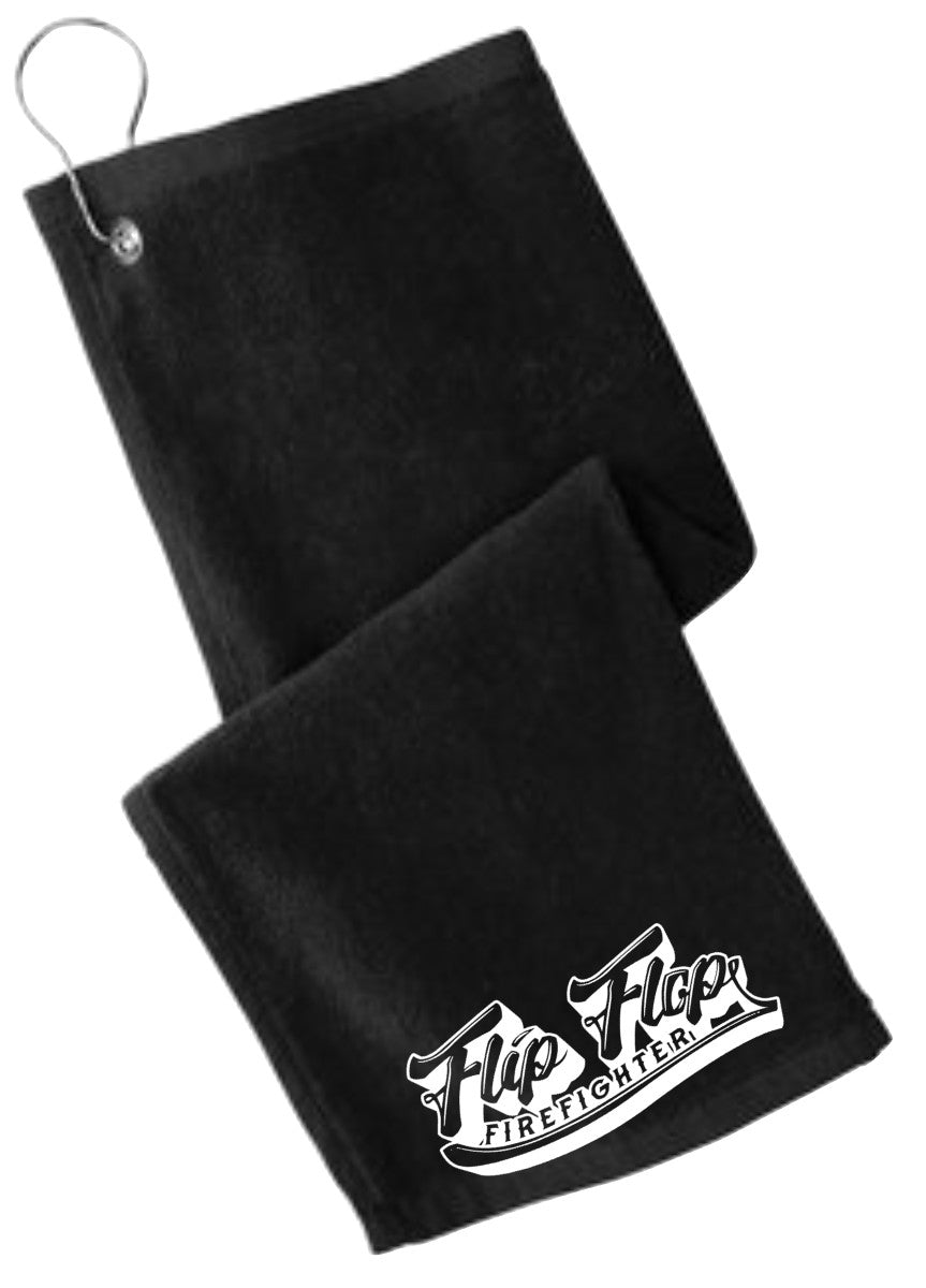 Grommeted Embroidered Golf Towel