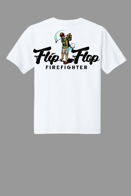 Kids Flip Flop Golfer Short Sleeve Tee