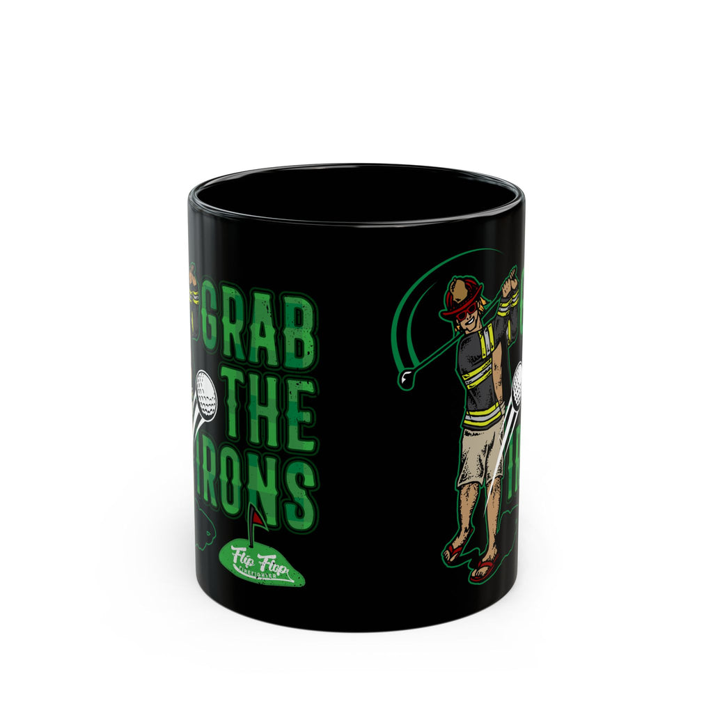 Grab The Irons Coffee Mug (Black 11/15oz)