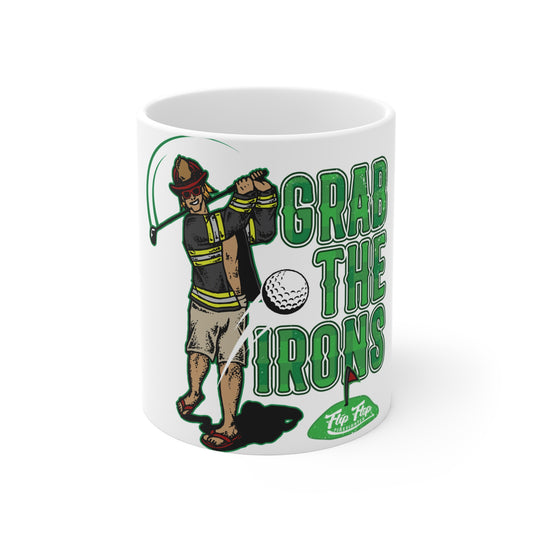 Grab The Irons Coffee Mug (White)