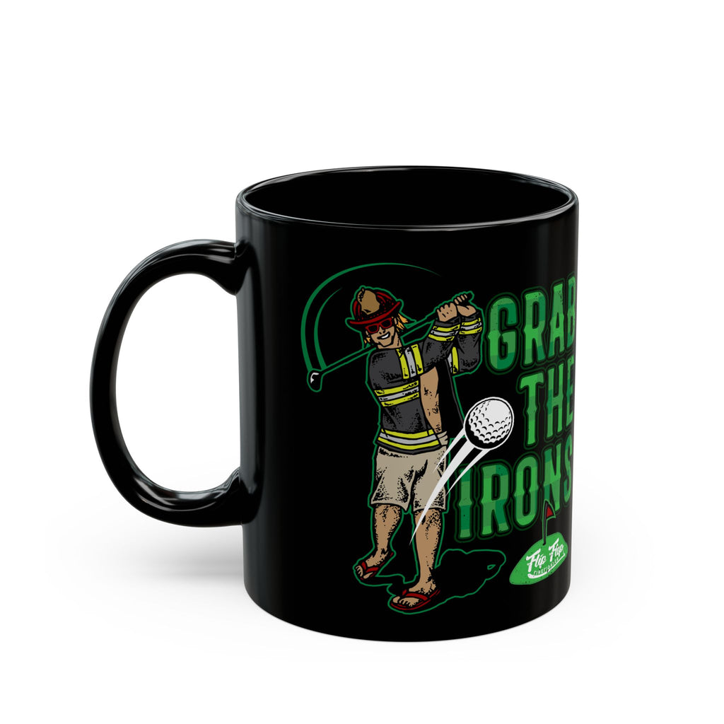 Grab The Irons Coffee Mug (Black 11/15oz)