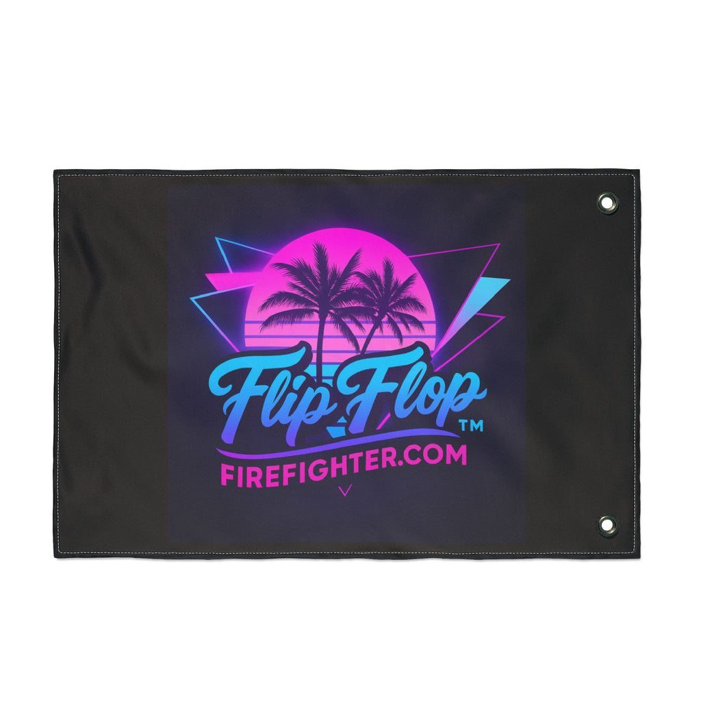 Miami Retro Firefighter Flag - Flip Flop Firefighter