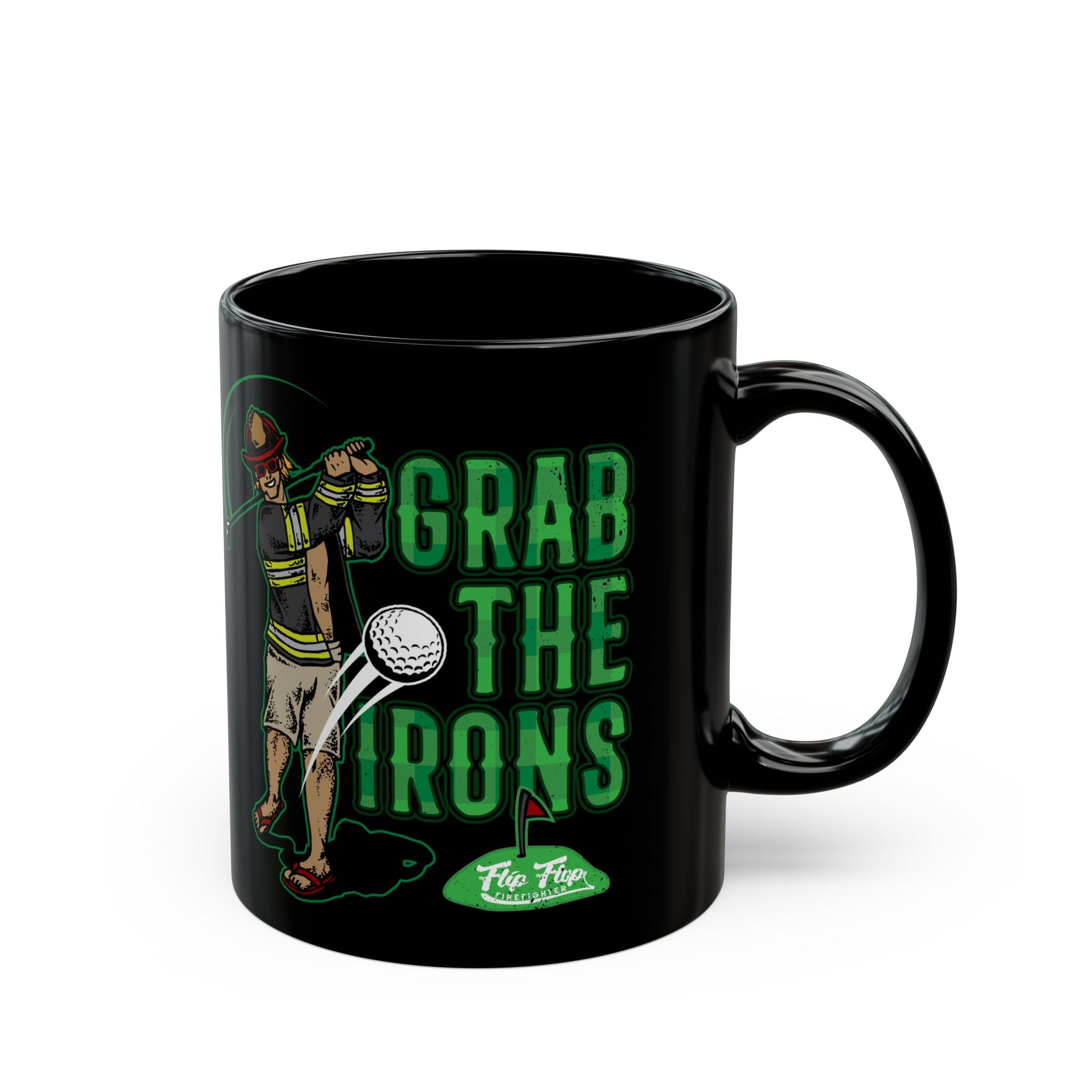 Grab The Irons Coffee Mug (Black 11/15oz)