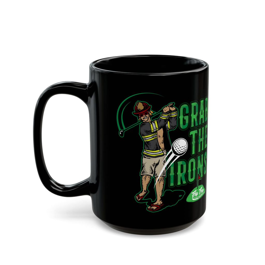 Grab The Irons Coffee Mug (Black 11/15oz)