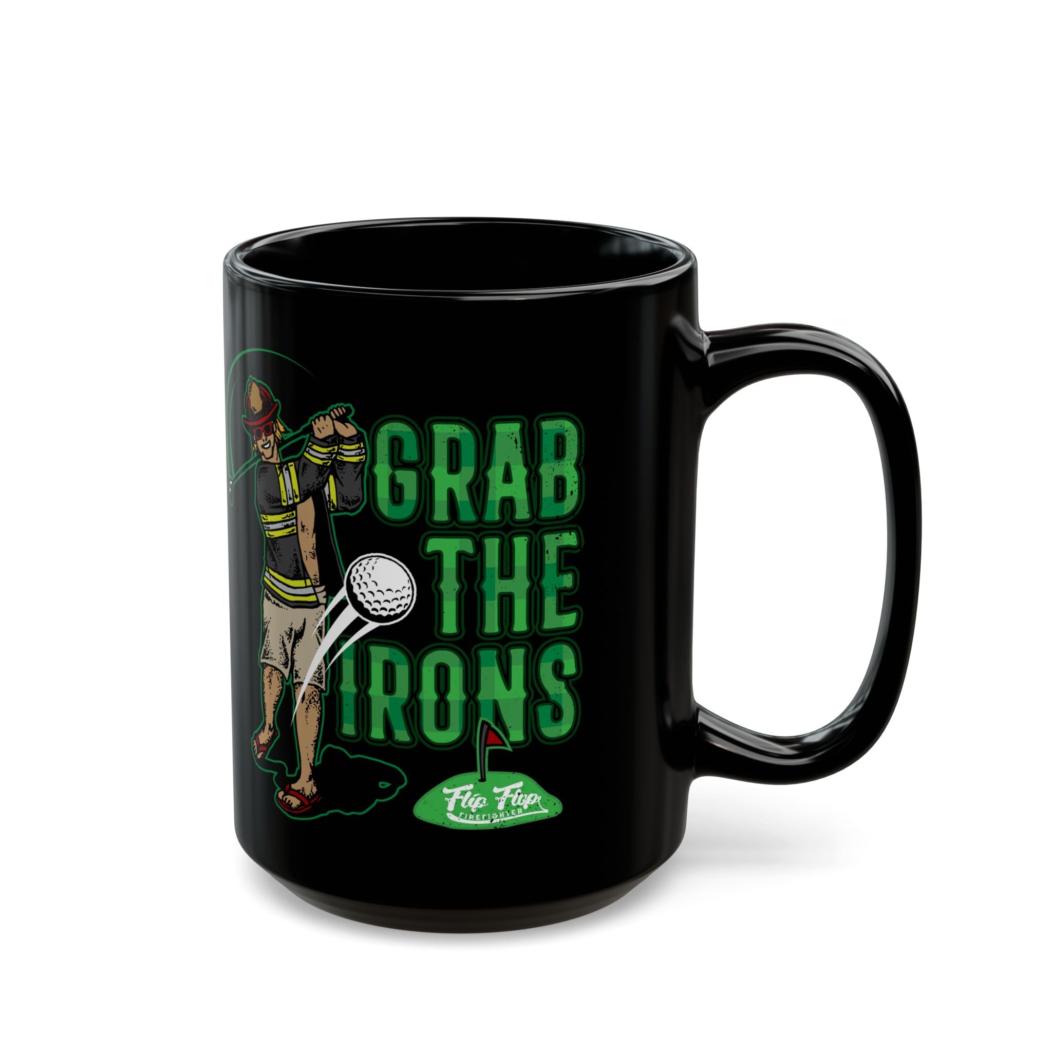 Grab The Irons Coffee Mug (Black 11/15oz)