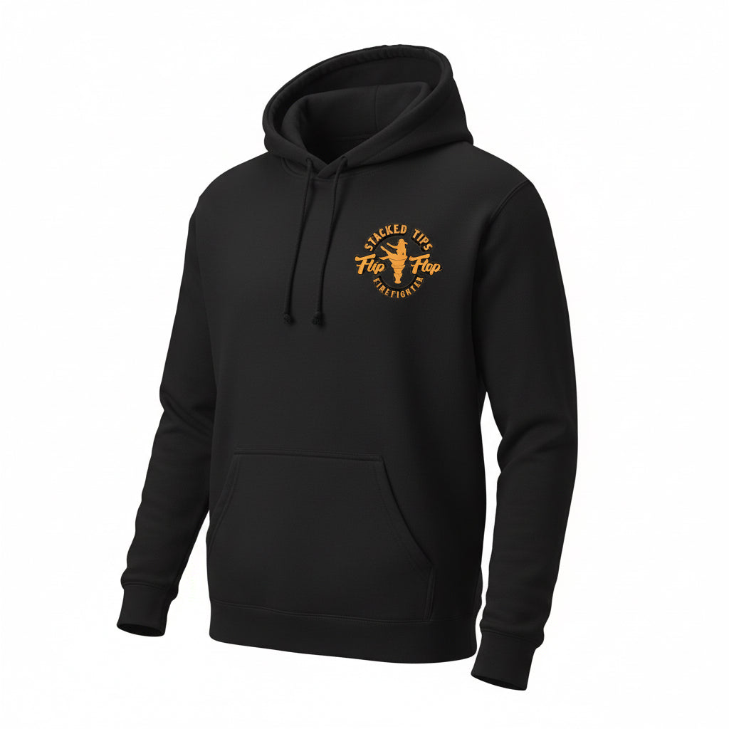 Stacked Tips Pin-Up Hoodie