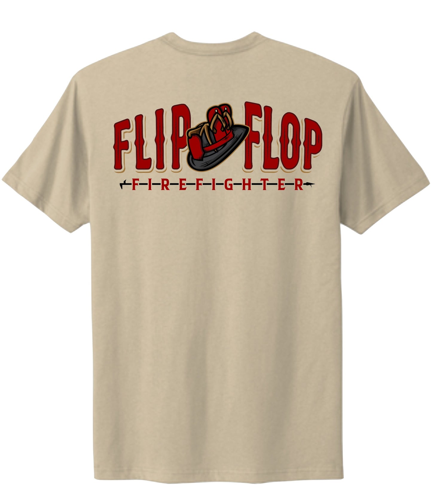 Helmet Flip Flop Firefighter Short Sleeve