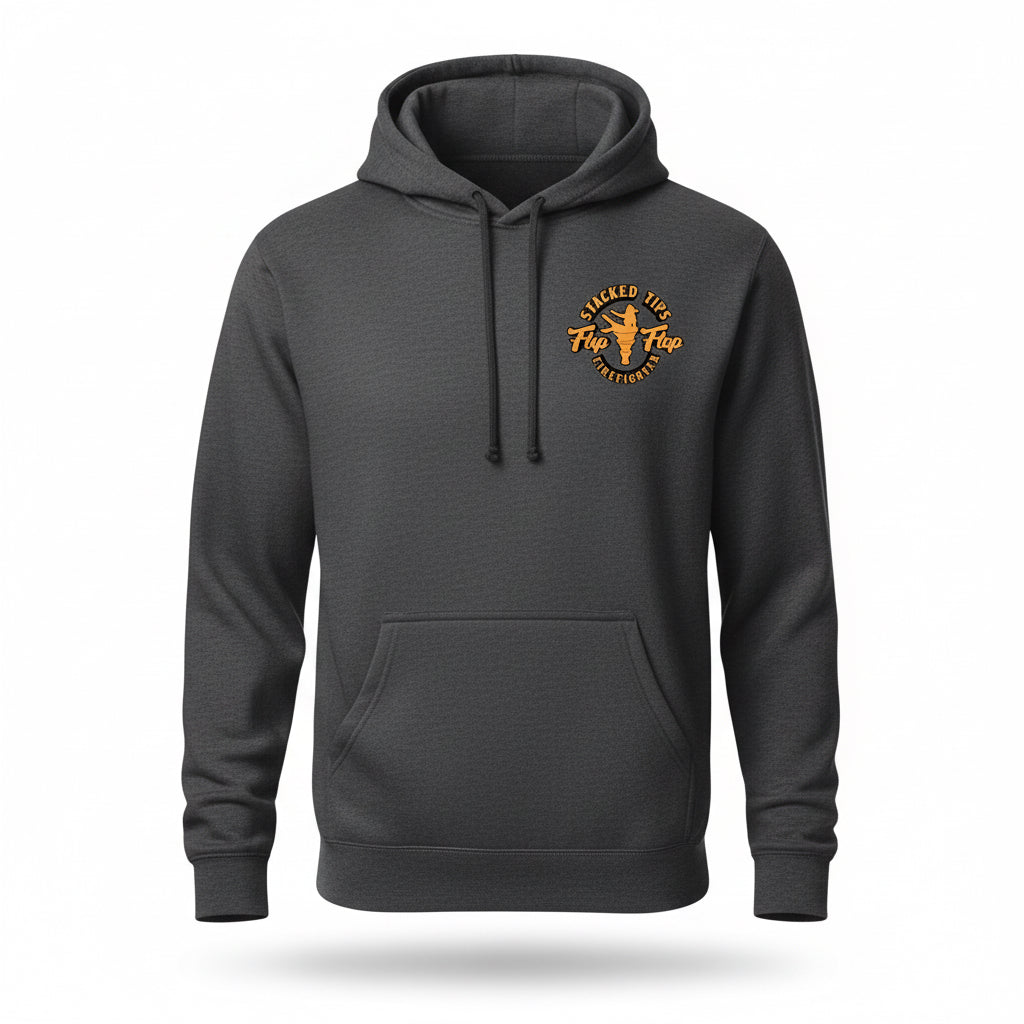 Stacked Tips Pin-Up Hoodie