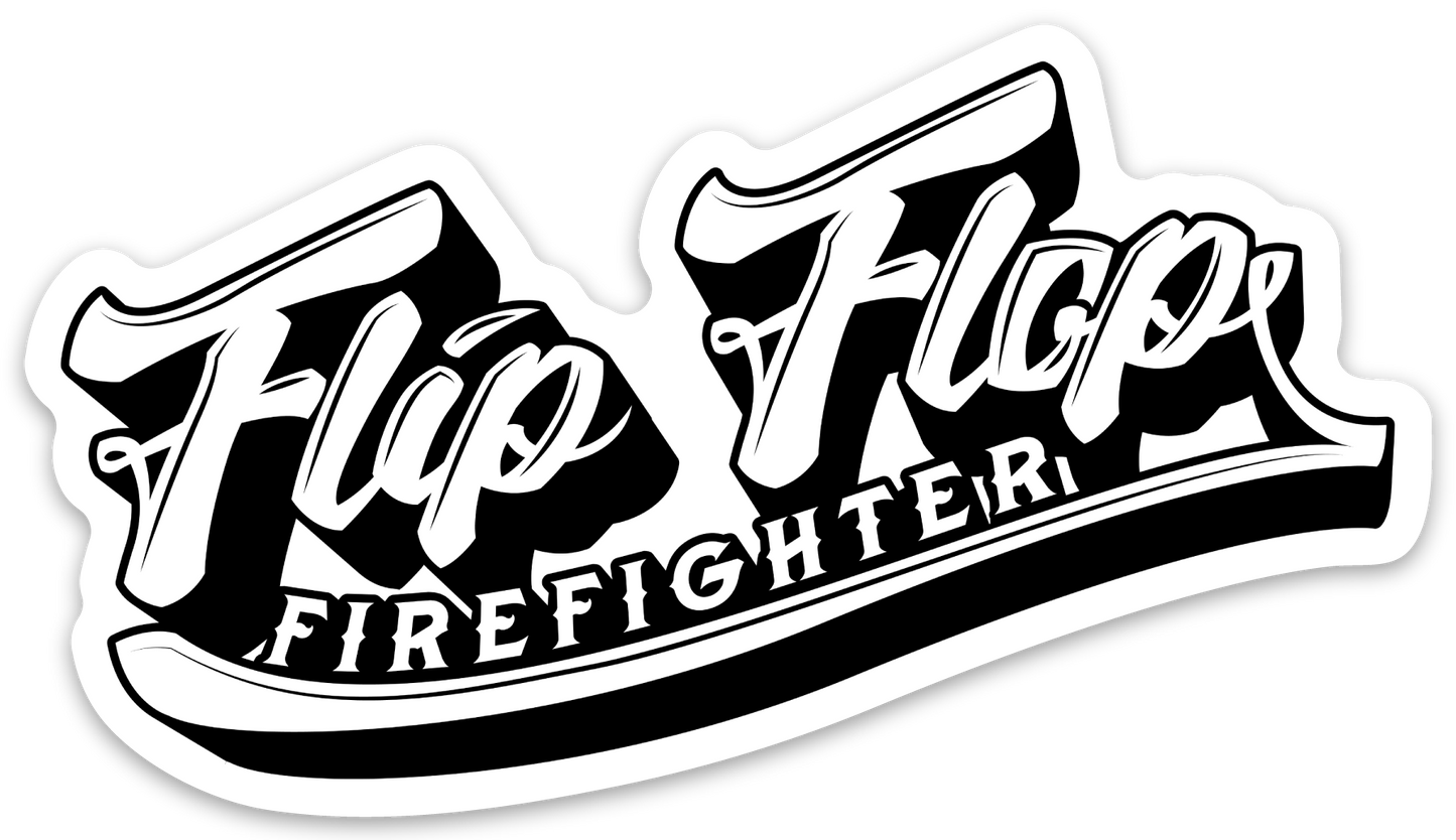 4” Flip Flop Firefighter Sticker