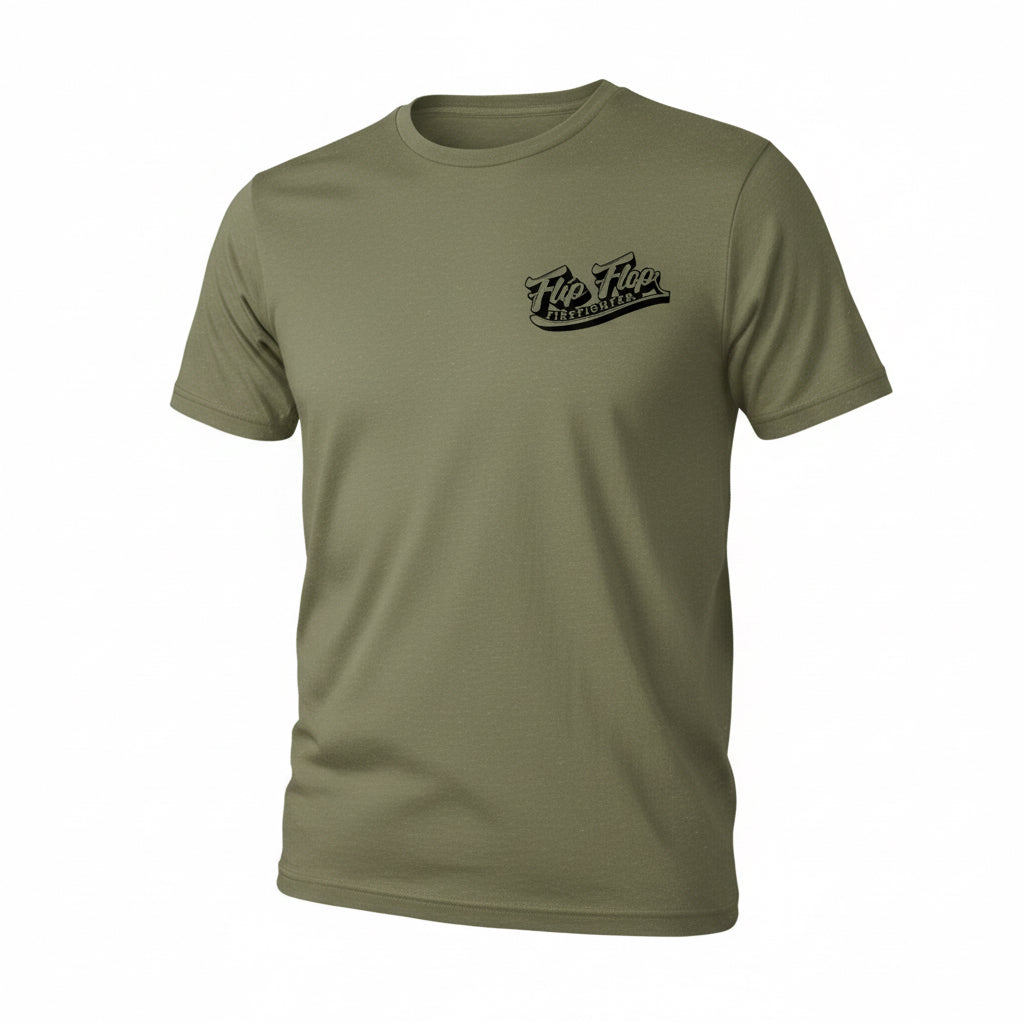 Surfer Flip Flop Firefighter Short Sleeve