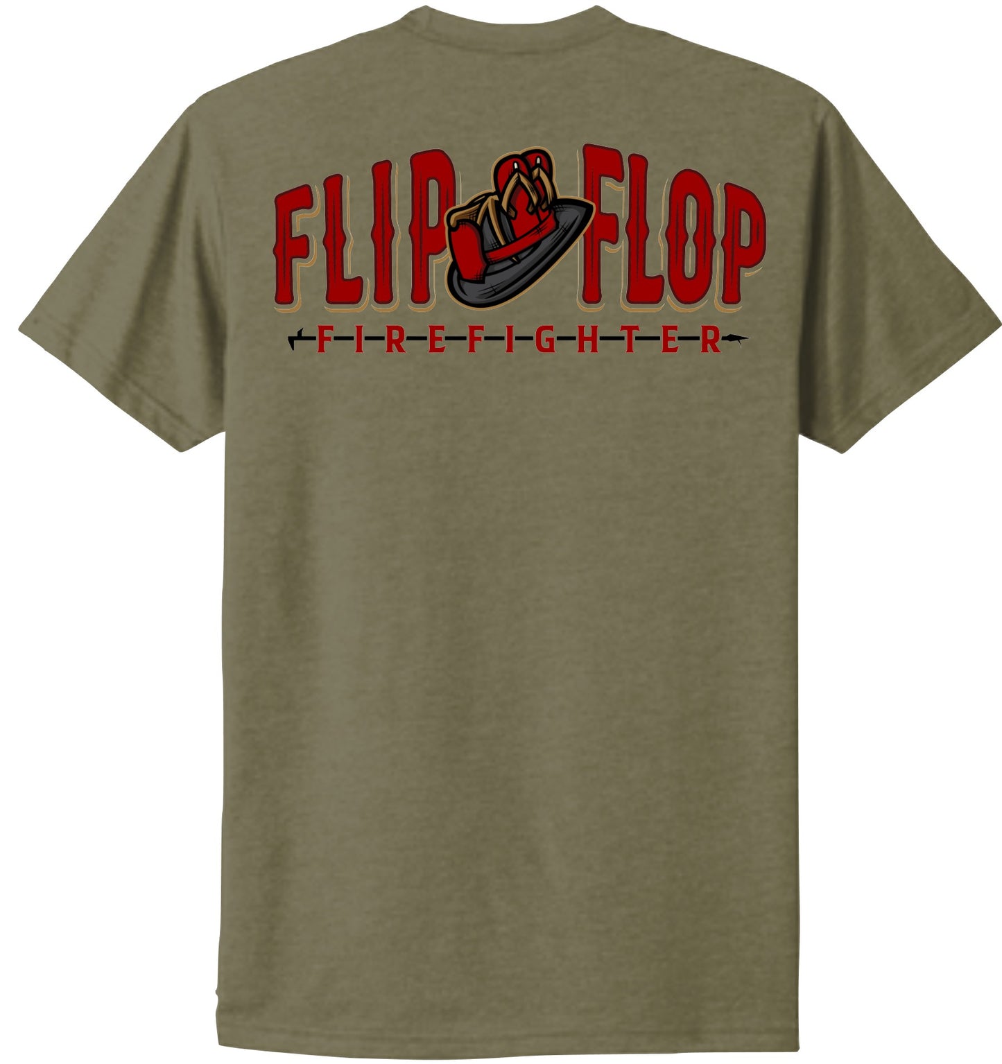 Helmet Flip Flop Firefighter Short Sleeve