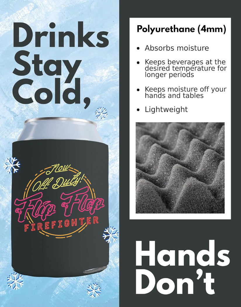 Can Koozie - Flip Flop Firefighter
