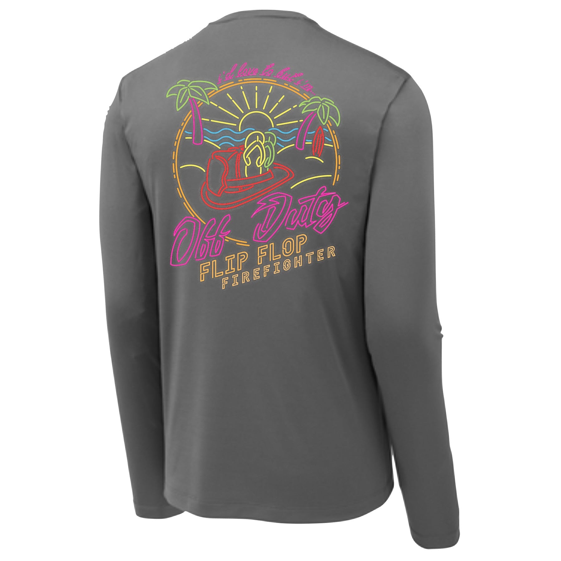 Off Duty Dri-Fit Long Sleeve UV - Flip Flop Firefighter
