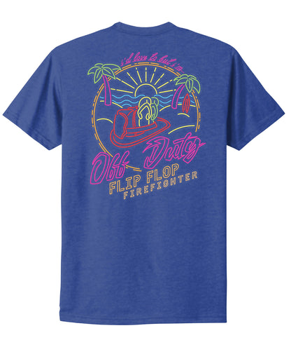 Off Duty Neon Sign Short Sleeve