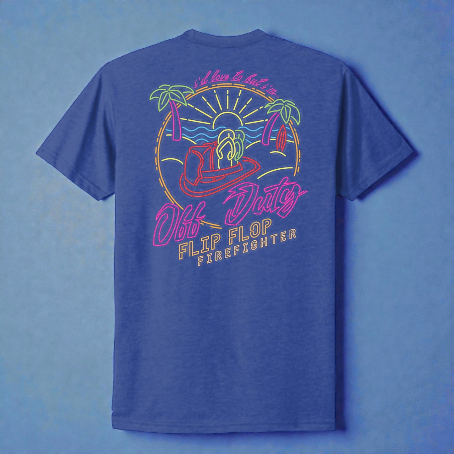Off Duty Neon Sign Short Sleeve