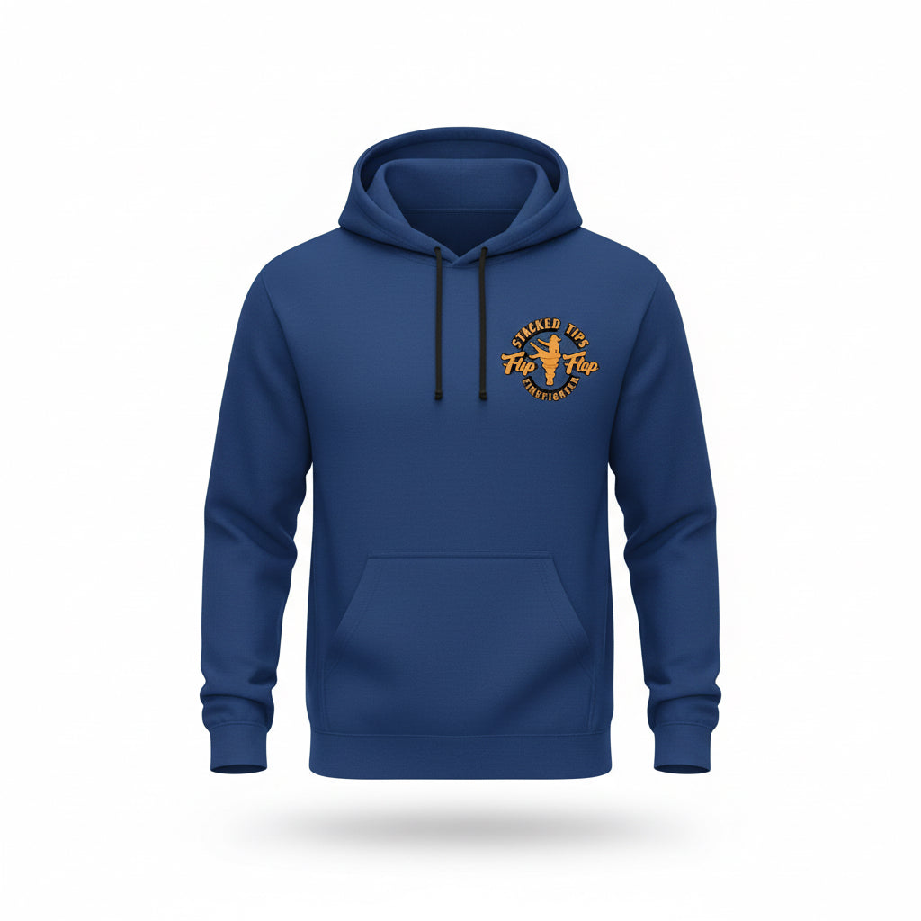 Stacked Tips Pin-Up Hoodie