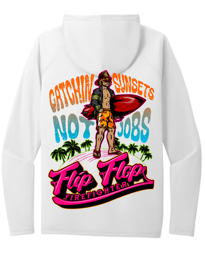 Catchin' Sunsets Not Jobs Dri-Fit Long Sleeve UV