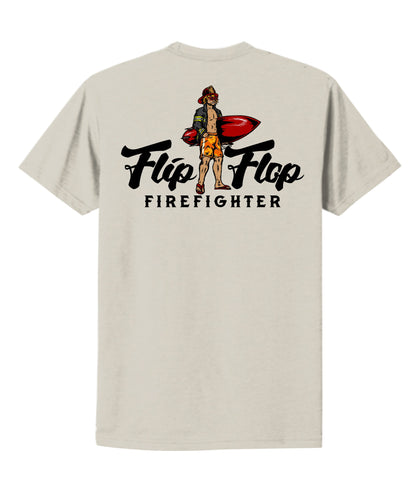 Surfer Flip Flop Firefighter Short Sleeve