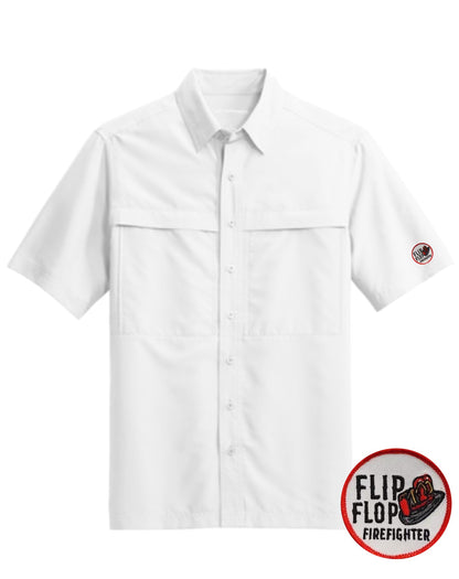 Embroidered Patch UPF Button Up