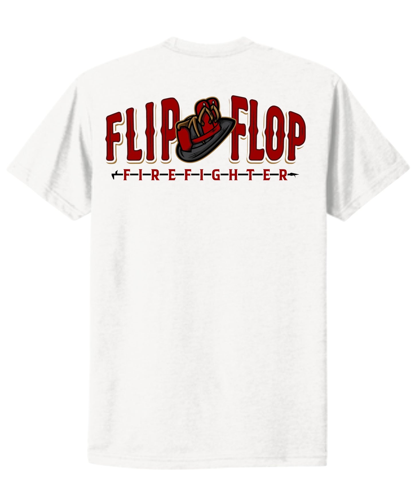 Helmet Flip Flop Firefighter Short Sleeve