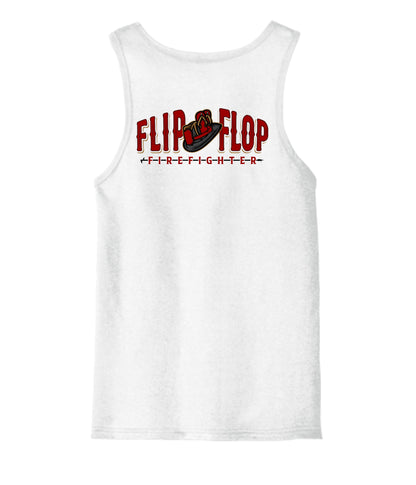 Helmet Flip Flop Firefighter Tank Top