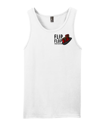 Helmet Flip Flop Firefighter Tank Top