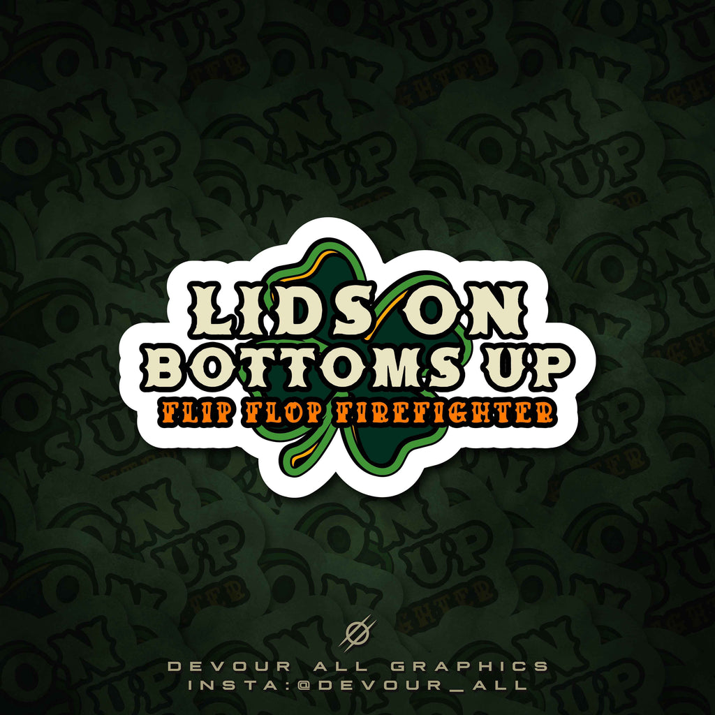 Lids On St Paddy's Sticker