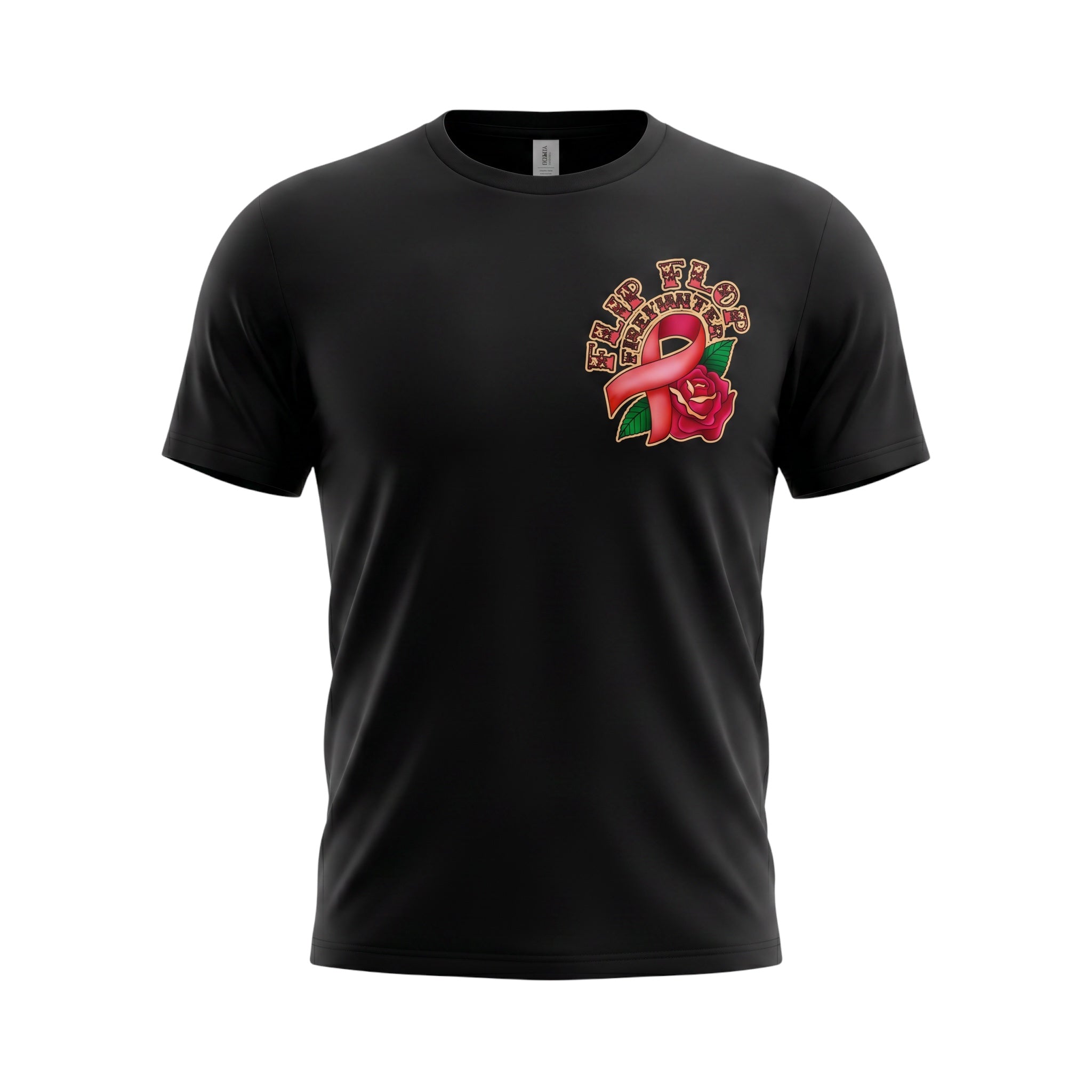 Flip Flop FF Breast Cancer T-shirt - Flip Flop Firefighter
