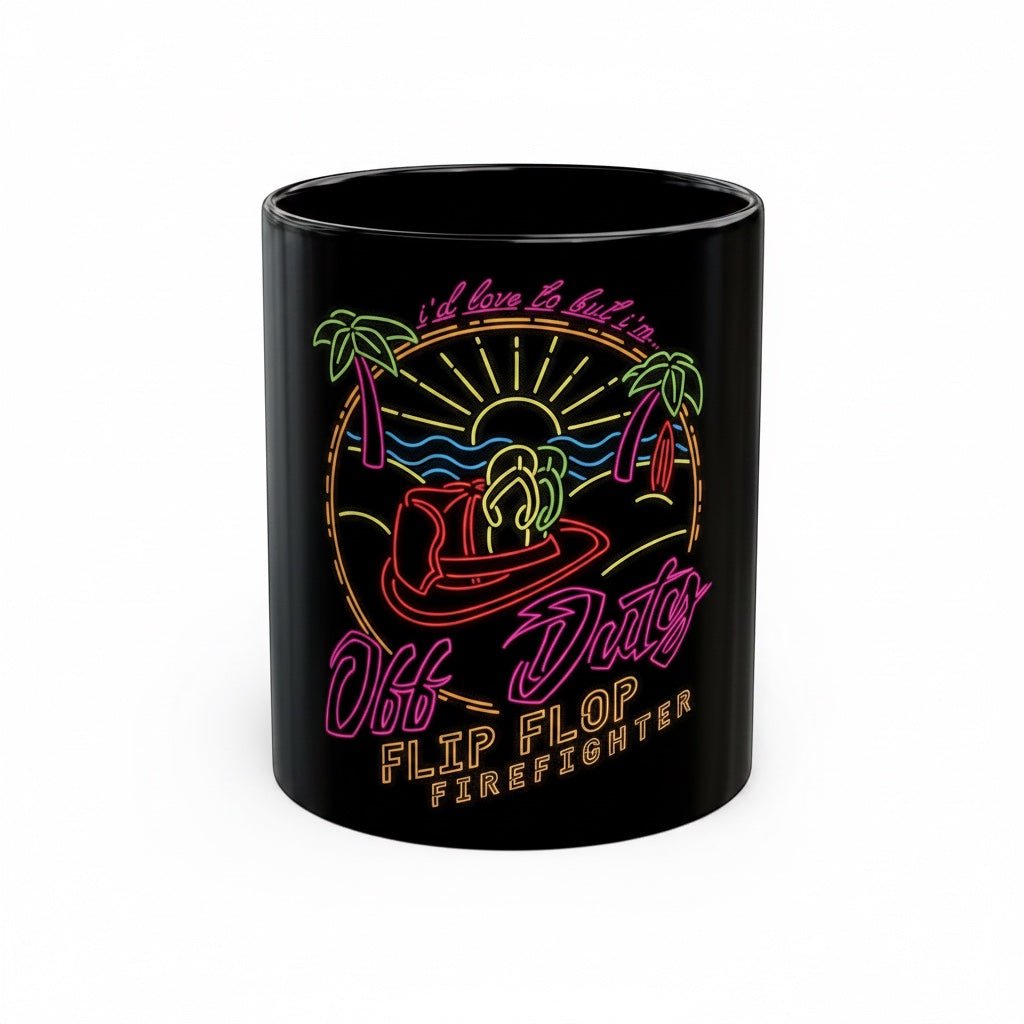 Flip Flop Firefighter Ceramic Coffee Mug (Off Duty) - Flip Flop Firefighter