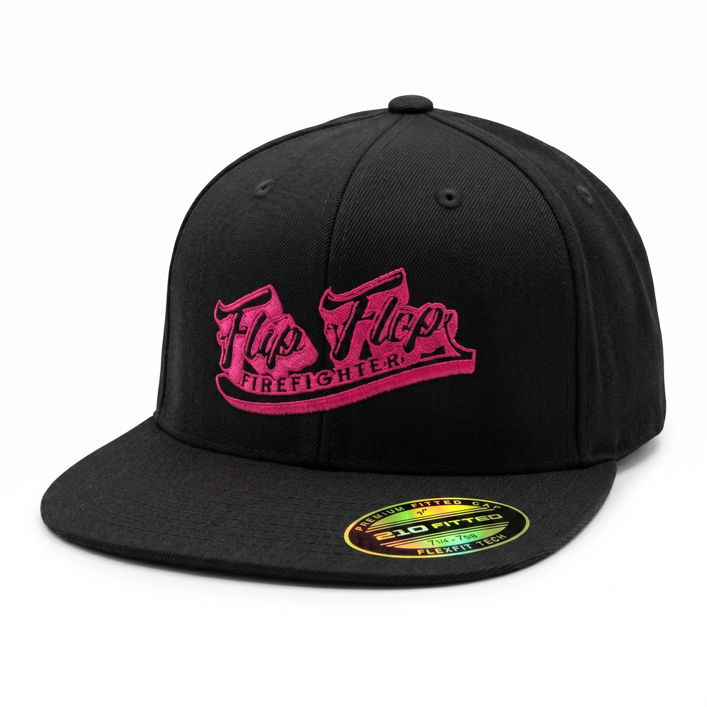 Port Authority Flex fit 210 Flat bill hat - Flip Flop Firefighter