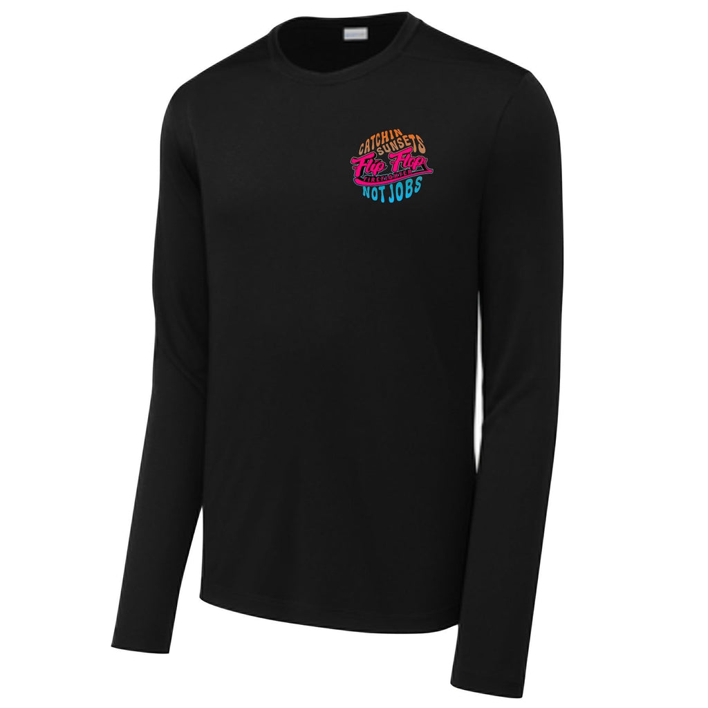 Flip Flop Firefighter Long Sleeve Performance Shirt - Flip Flop Firefighter