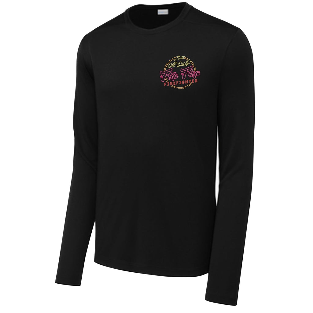 Flip Flop Firefighter Long Sleeve Performance Shirt - Flip Flop Firefighter