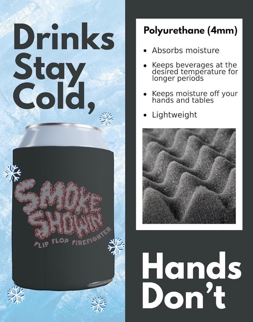 Flip Flop Firefighter Insulated Beverage Can Cooler Sleeve - Flip Flop Firefighter