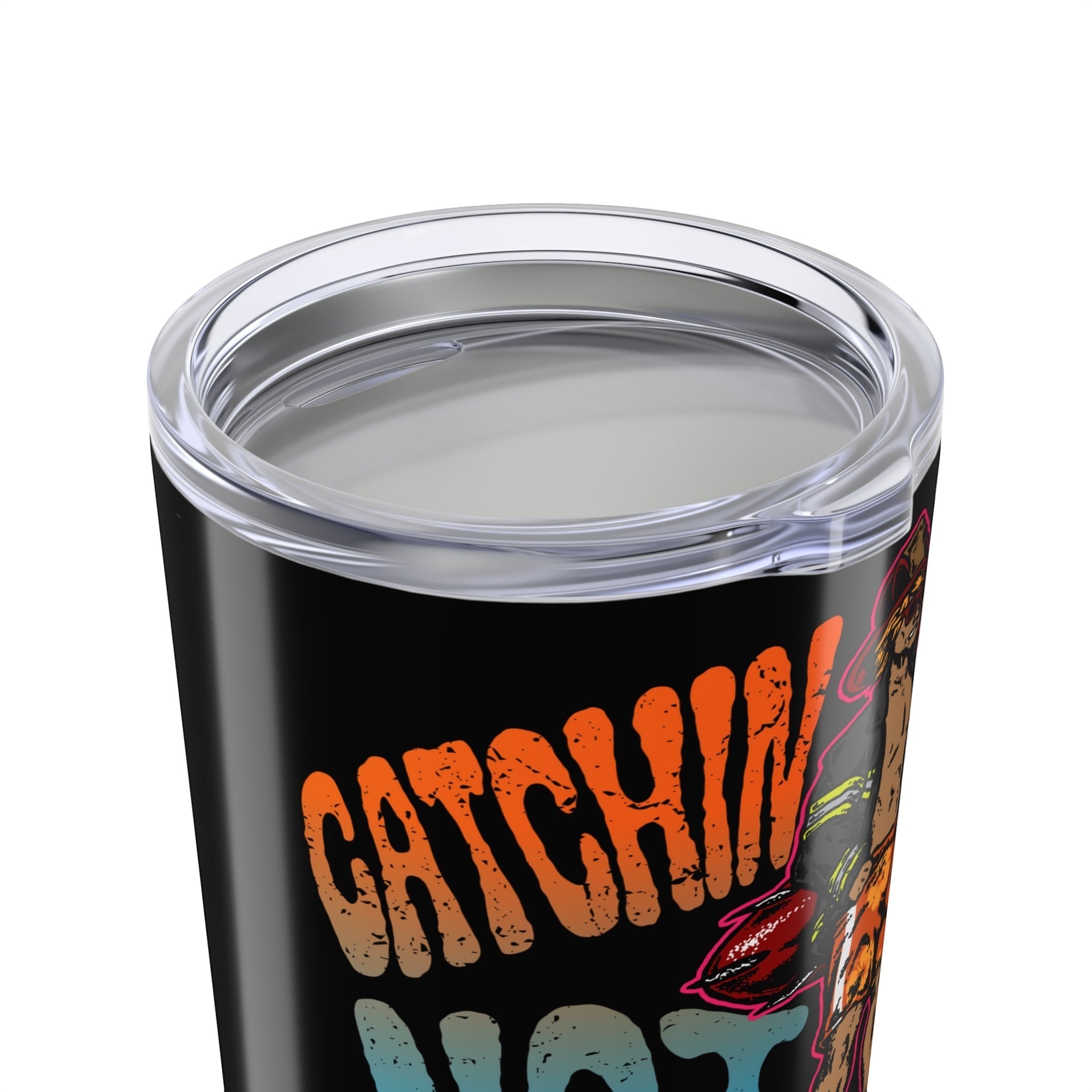 Catchin Sunsets Tumbler (Black 20oz) - Flip Flop Firefighter