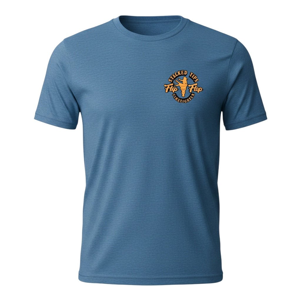 Stacked Tips Graphic T-Shirt - Flip Flop Firefighter