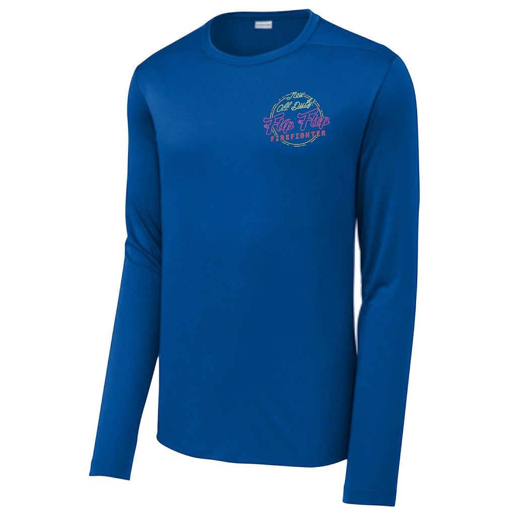 Flip Flop Firefighter Long Sleeve Performance Shirt - Flip Flop Firefighter