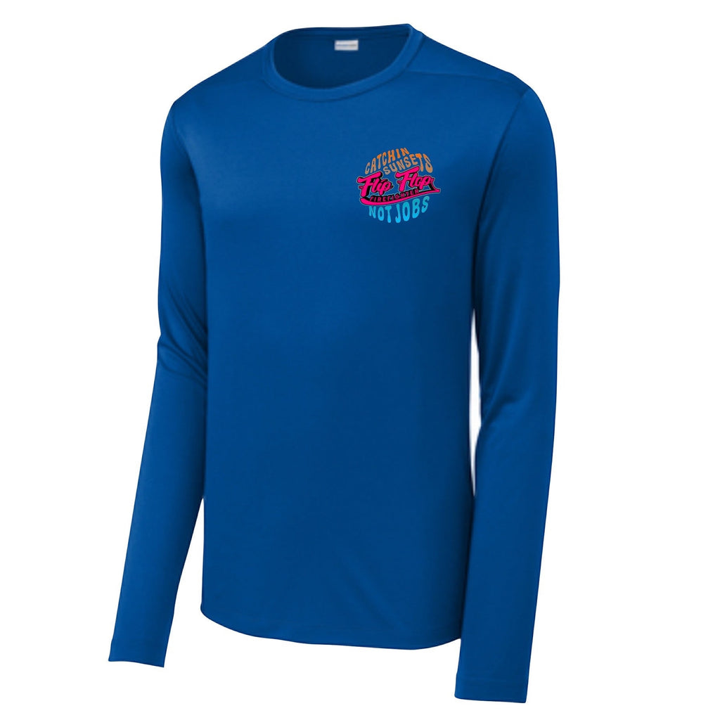 Flip Flop Firefighter Long Sleeve Performance Shirt - Flip Flop Firefighter