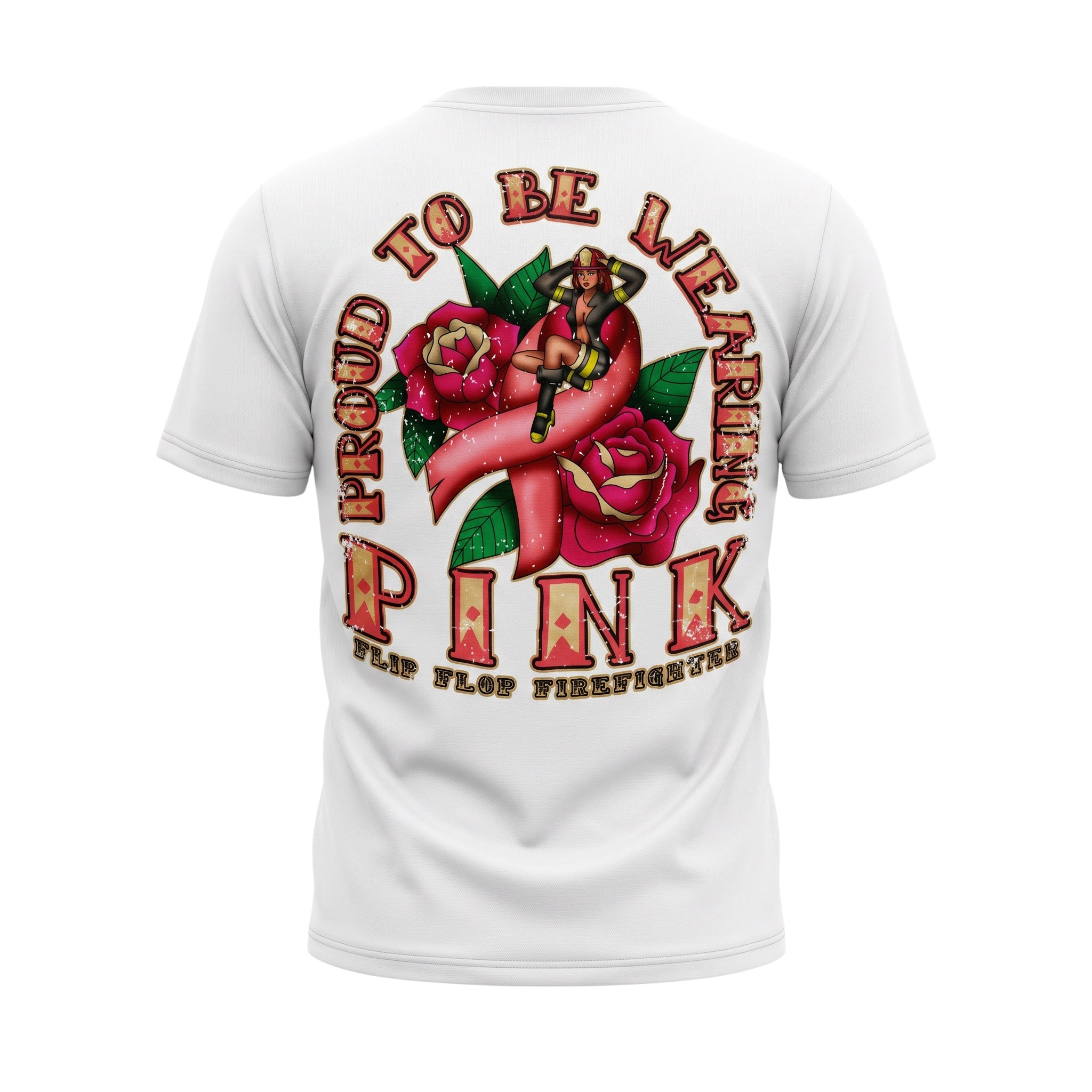 Flip Flop FF Breast Cancer T-shirt - Flip Flop Firefighter