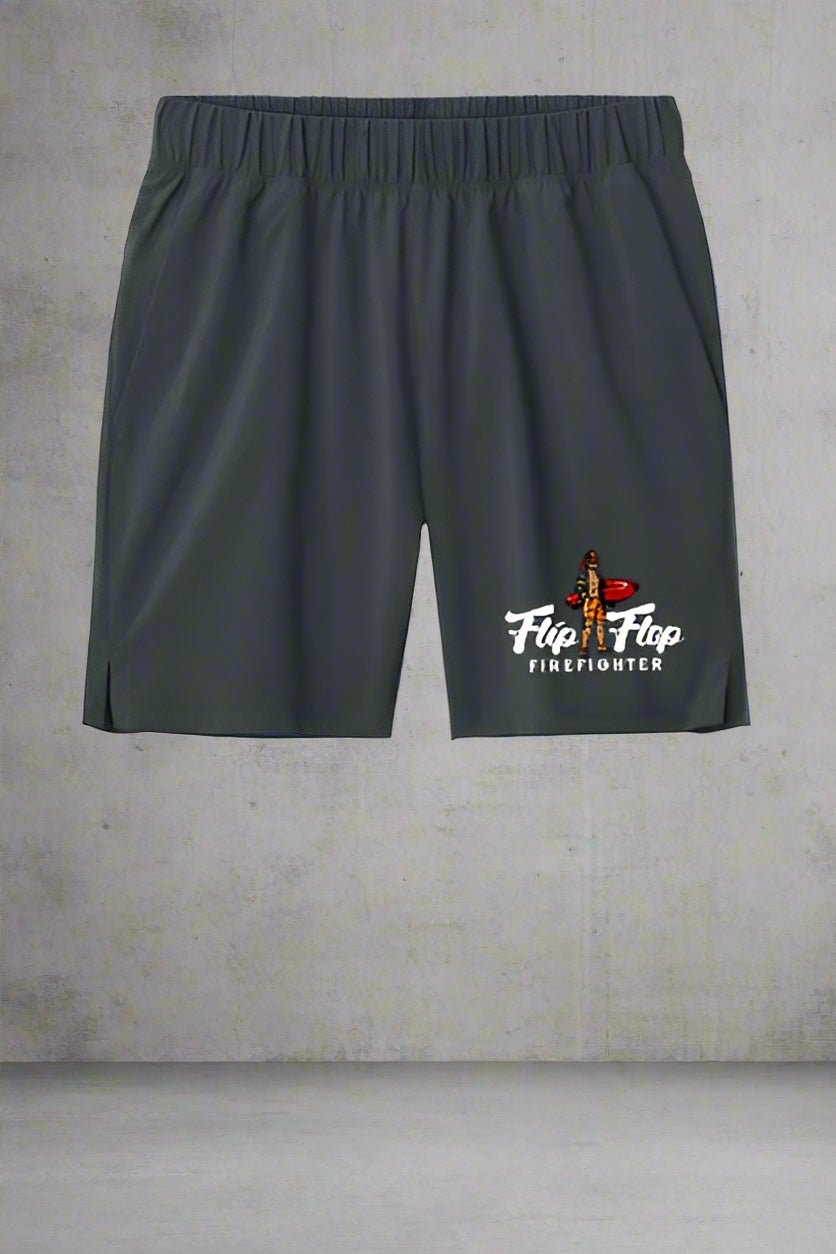 Surfer Flip Flop Gym Shorts - Flip Flop Firefighter