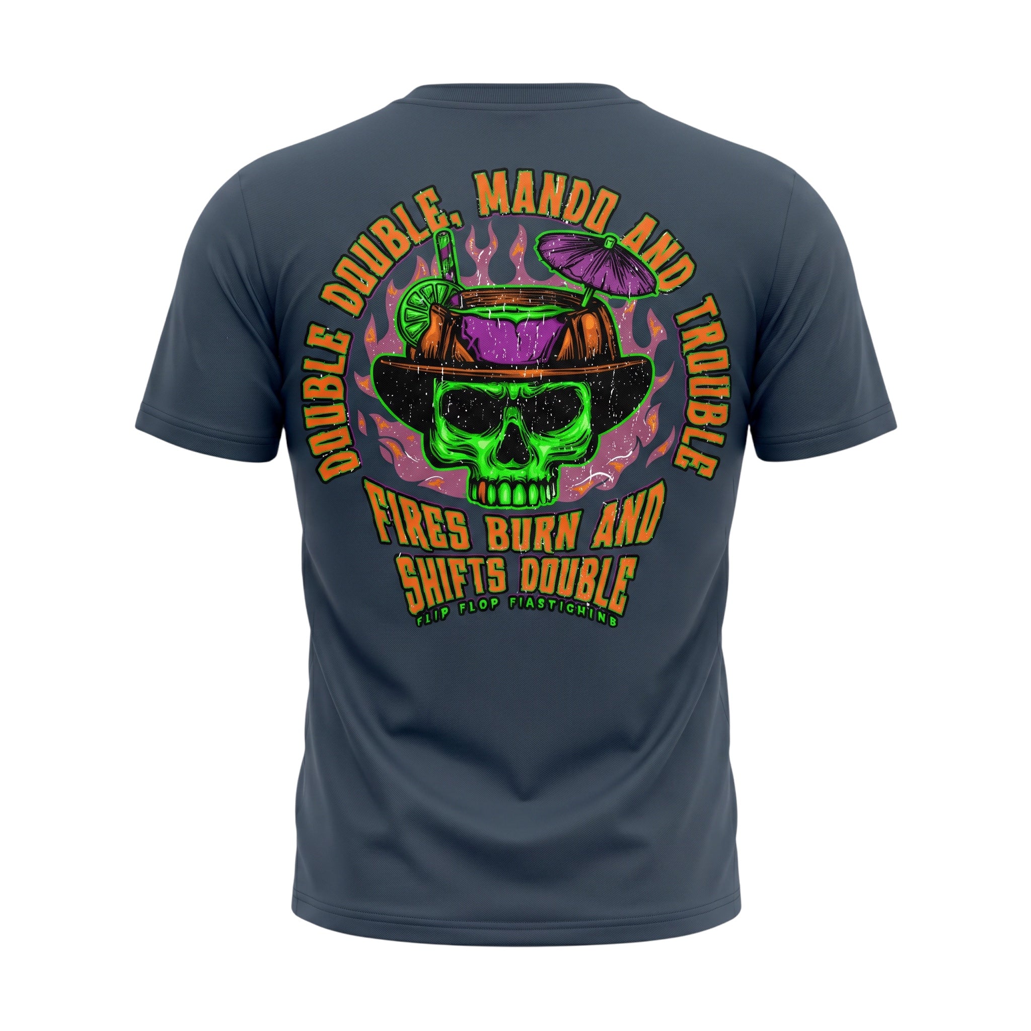 Double Double Mando & Trouble T-Shirt - Flip Flop Firefighter