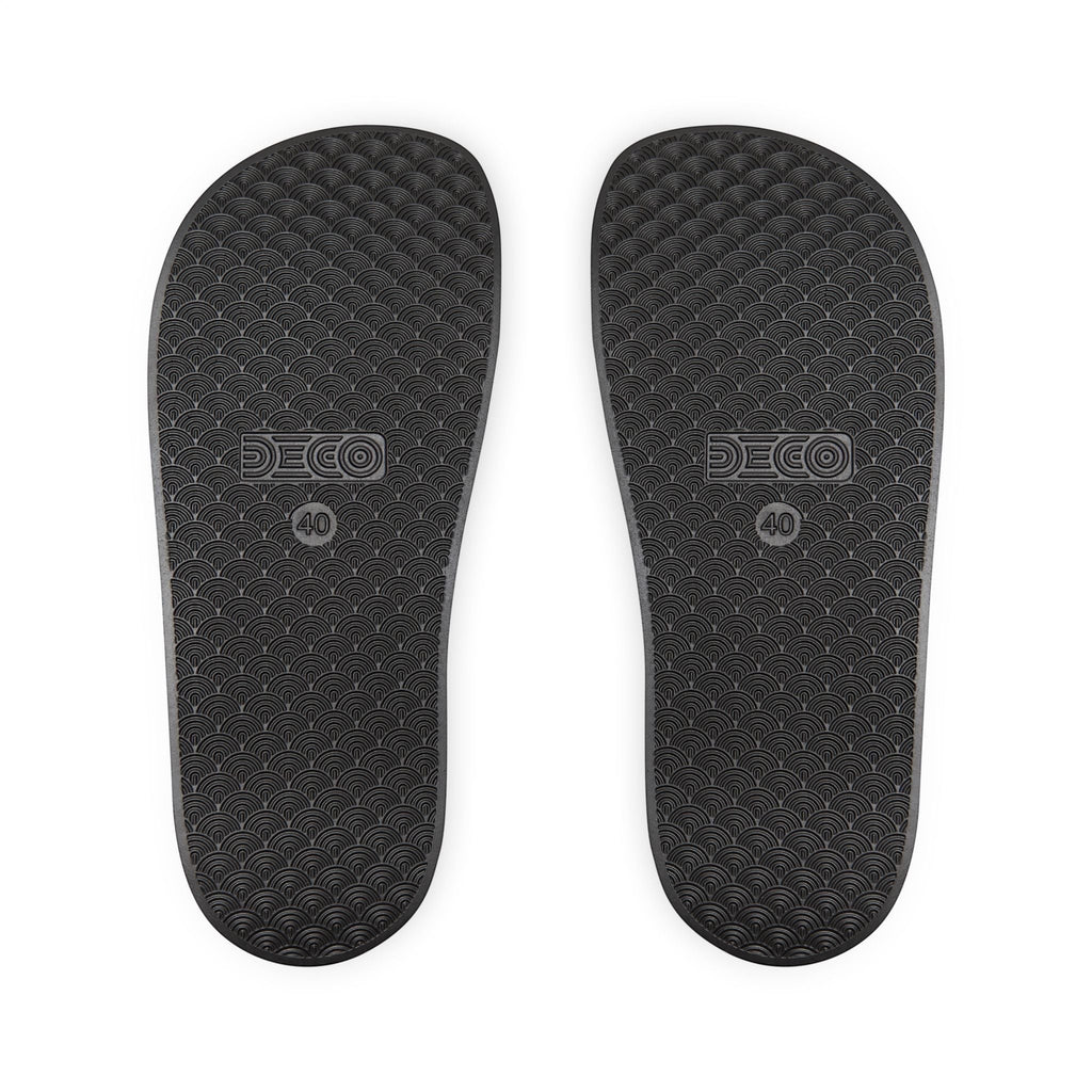 Deco Slides (Pink Graphic) - Flip Flop Firefighter