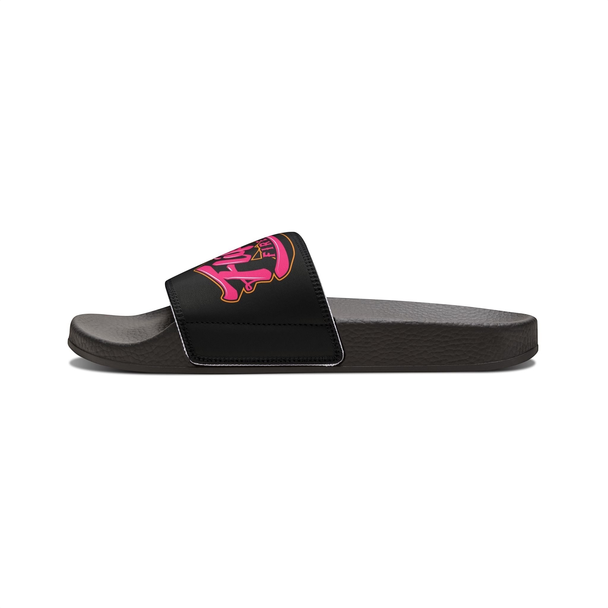 Deco Slides (Pink Graphic) - Flip Flop Firefighter