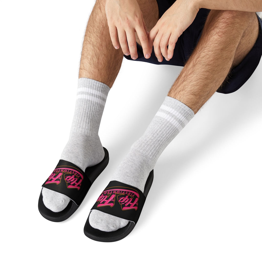 Deco Slides (Pink Graphic) - Flip Flop Firefighter