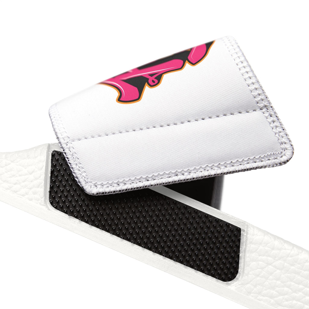 Deco Slides (Pink Graphic) - Flip Flop Firefighter