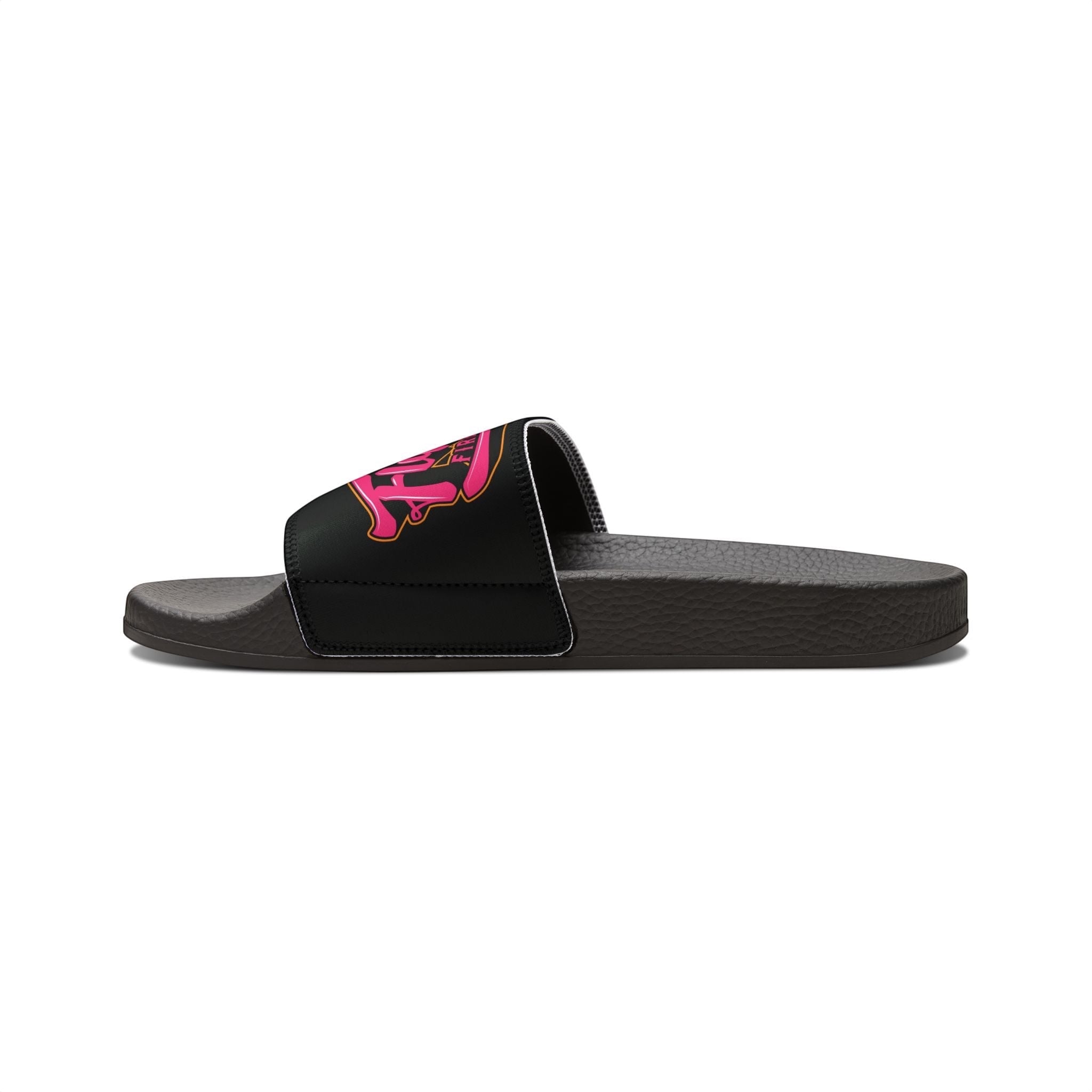 Deco Slides (Pink Graphic) - Flip Flop Firefighter
