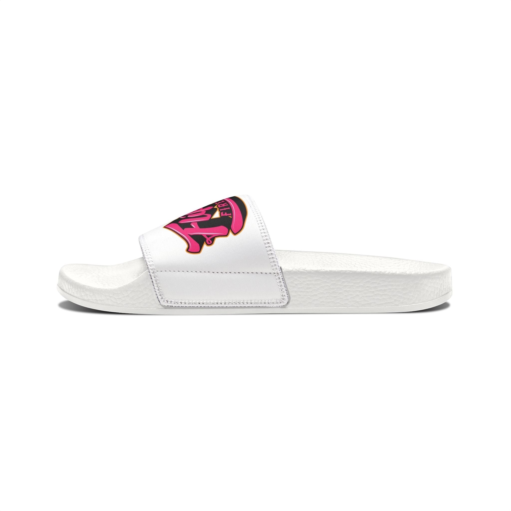 Deco Slides (Pink Graphic) - Flip Flop Firefighter