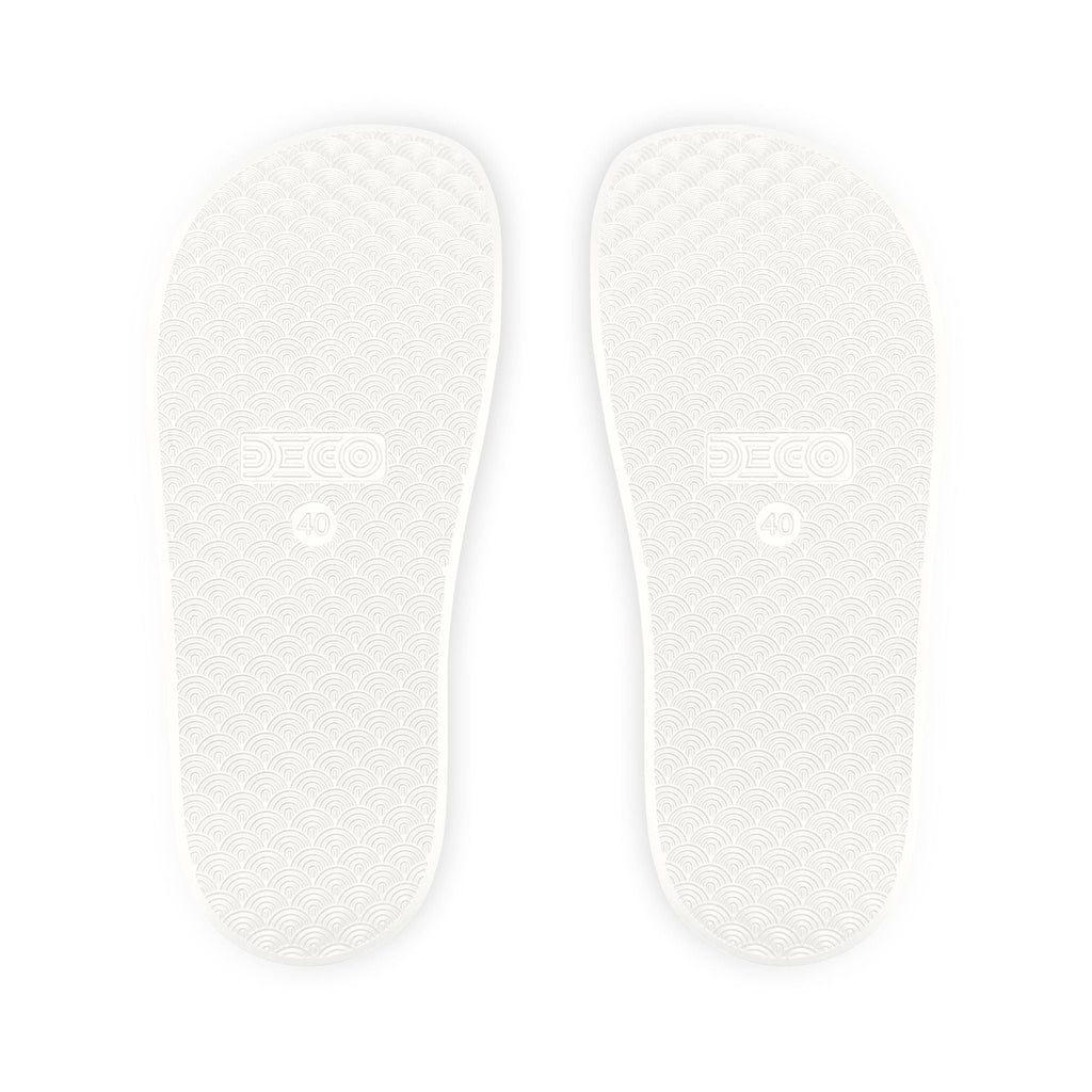 Deco Slides (Pink Graphic) - Flip Flop Firefighter