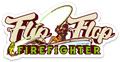 4” Flip Flop Firefighter Fishing Sticker - Flip Flop Firefighter