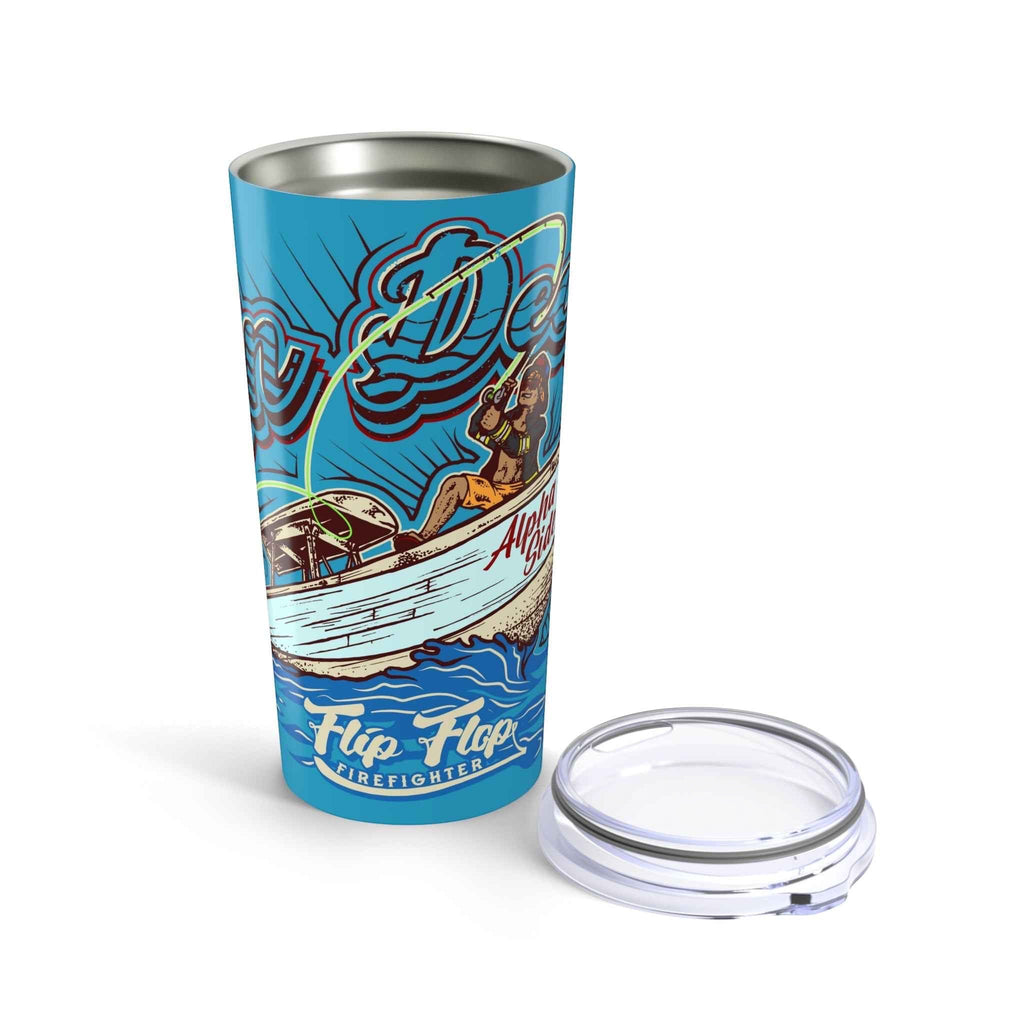 Flip Flop Firefighter ON DECK Stainless Steel Tumbler - Flip Flop Firefighter